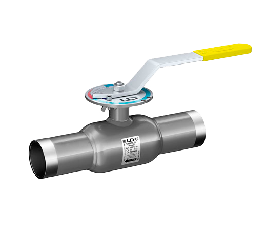 Кран стальной шаровой цельносварной LD Regula, DN 50 PN 40, 270мм, стандартнопроходной, приварной с ручкой