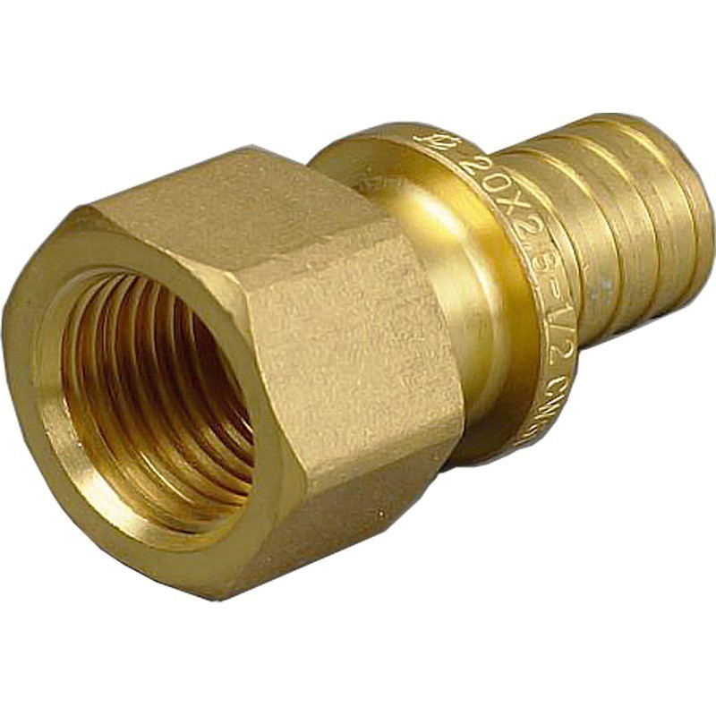 Муфта латунная под надвижную гильзу PEX-ВР 25-1/2'' ONE PLUS-1