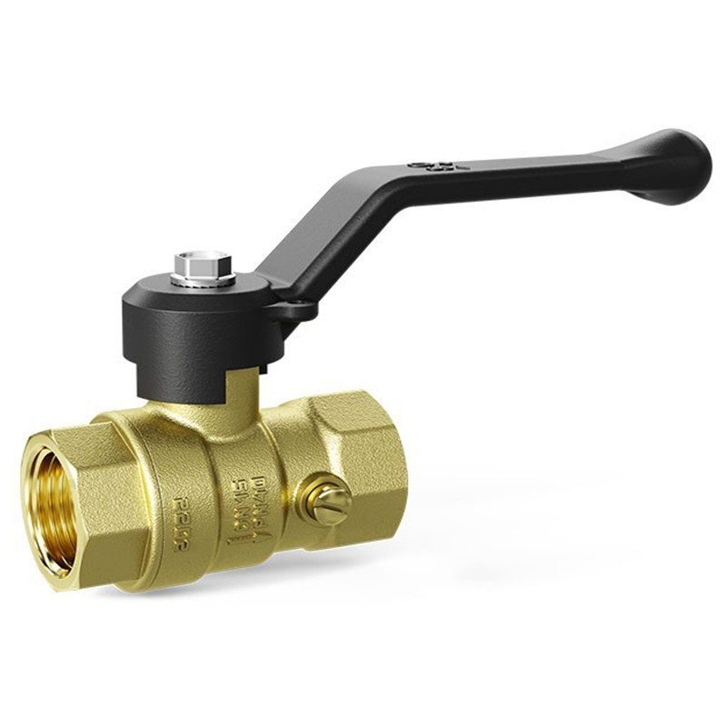 Кран латунный шаровой DN 15 PN 16 под манометр G1/2''хG1/2'' муфта-муфта рычаг LD Pride 44.341.15-1