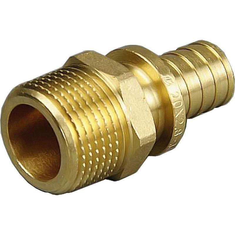 Муфта латунная под надвижную гильзу PEX-НР 25-1/2'' ONE PLUS-1