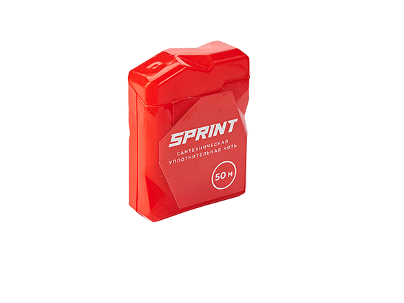 сантехническая нить для герметизации резьбы Sprint 25м в многоразовом боксе блистер купить в Казани | "Проконсим"