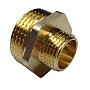 Ниппель латунный никелированный DN 20-15 PN 40 штуцер-штуцер переходный купить в Казани | «Проконсим»