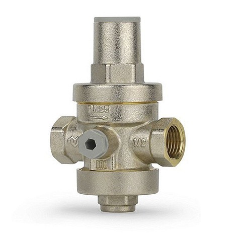 Регулятор давления VARMEGA VM127 DN 15 PN25 поршневой под манометр 2,51kv G-1/2'' никелированный купить в Казани | "Проконсим"