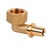 Угольники латунные для PEX-PEX труб DN 16-32 PN 16 под надвижную гильзу MVI SF.431 купить в Казани | "Проконсим"