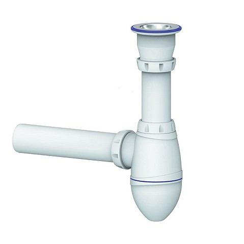Сифон для умывальника Unicorn А210, 40х40 прямой отвод, 1 1/2'' х40 чаша из нержавеющей стали купить в Казани | "Проконсим"