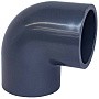 Отвод НПВХ 90гр. DN 110 PN 16 напорный клеевой черный Aquaviva ELW11090