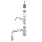 Сифон для мойки Unicorn В320V, 40х50 гибкий отвод, 1 1/2'' х40 чаша из нержавеющей стали с отводом для стиральной машины купить в Казани | "Проконсим"