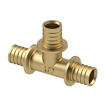 Тройники латунные для PEX-PEX труб DN 16-40 PN 16 под надвижную гильзу РосТурПласт купить в Казани | "Проконсим"