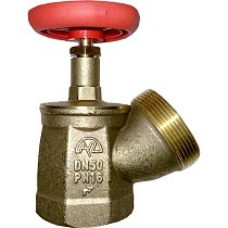 Клапан латунный пожарный КПЛУ DN 50 PN 16 угловой 125гр. м-шт Пензапромарматура купить в Казани | "Проконсим"