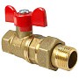 Краны латунные шаровые 11Б27фт1М DN 15-32 PN 40 бабочка американка Valfex.227.LB1 купить в Казани | "Проконсим"