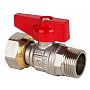 Краны латунные шаровые DN 15-20 PN 40 никелированные бабочка штуцер-накидная гайка MVI BV.531 купить в Казани | "Проконсим"