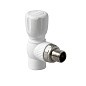Краны шаровые ПП DN 20-25 PN 25 для радиатора угловые белые Pro Aqua купить в Казани | "Проконсим"