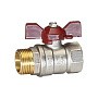 Кран латунный шаровой Temper 88.В-Н.12.Б DN 15 PN 40 бабочка муфта-штуцер купить в Казани | "Проконсим"