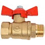 Краны латунные шаровые 11Б27фт1М DN 15-32 PN 40 бабочка муфта-штуцер Valfex.218 DeltaPro купить в Казани | "Проконсим"