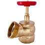 Клапан пожарный латунный угловой 125гр. DN 50-65 PN 16 КПЛ муфта-штуцер с удлиненным шпинделем Апогей купить в Казани | "Проконсим"