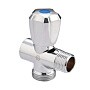 Вентиль латунный проходной MVI BV.461 DN 15 +отверстие 20 PN 10 хромированный муфта-штуцер маховик купить в Казани | "Проконсим"