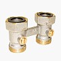 Узел нижнего подключения Vekotrim DN 15 PN 10 прямой двухтрубный 20-3/4'' c накидной гайкой, муфта купить в Казани | "Проконсим"