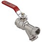 Кран латунный шаровой MVI BV.631 DN 15 PN 25 с фильтром никелированный полнопроходной муфта-муфта рычаг купить в Казани | "Проконсим"