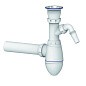 Сифон для умывальника Unicorn А310V, 40х40 прямой отвод, 1 1/2'' х40 чаша из нержавеющей стали с отводом для стиральной машины купить в Казани | "Проконсим"