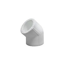 Угольники ПП 45гр. DN 20-50 PN 25 белые Valfex Pro купить в Казани | "Проконсим"