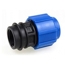Муфты компрессионные для ПЭ DN 20-110 PN 16 обжимные с внутренней резьбой купить в Казани | "Проконсим"