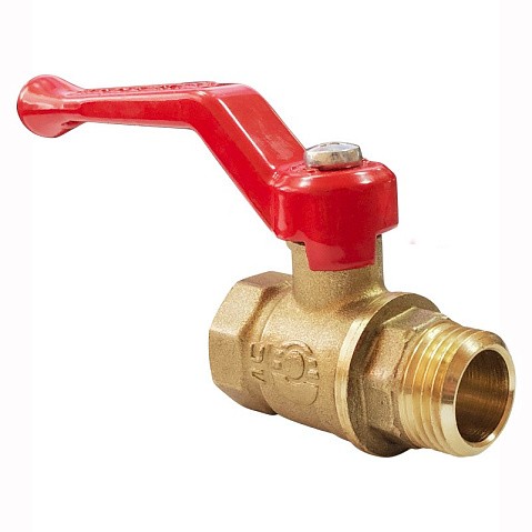 Кран латунный шаровой Valfex Optima.215.L0R1 11Б27фт1М DN 20 PN 25 рычаг муфта-штуцер купить в Казани | "Проконсим"