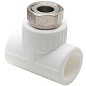 Тройник комбинированный ПП 20-3/4'' PN 25 с накидной гайкой белый РТП 14270 купить в Казани | "Проконсим"