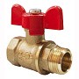 Кран латунный шаровой Valfex Optima.218.L0B1 11Б27фт1М DN 20 PN 25 муфта-штуцер бабочка купить в Казани | "Проконсим"