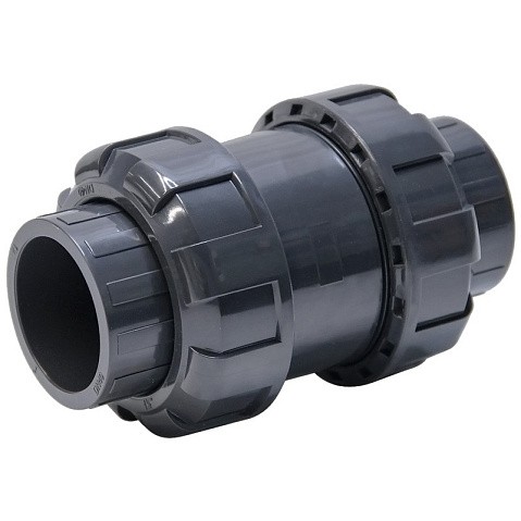 Клапан обратный пружинный НПВХ DN 75 уплотнение EPDM черный Aquaviva SHV075 купить в Казани | "Проконсим"