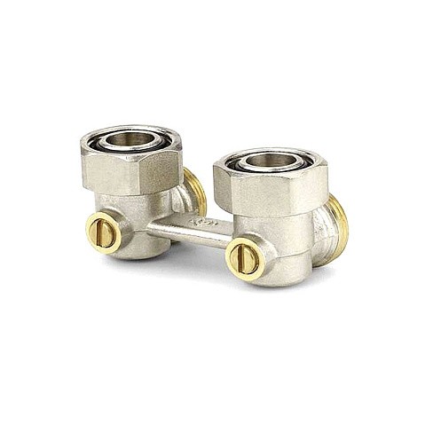 Узелы нижнего подключения VARMEGA VM140 DN20 угловой двухтрубный 3/4''x3/4'' евроконус муфта-штуцер купить в Казани | "Проконсим"