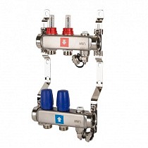  Коллекторные группы из нержавеющей стали DN 25 PN 10 с расходомерами, с дренажным краном и воздухоотводчиком MVI (922101662) со склада Проконсим в Казани