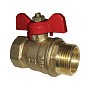Краны латунные шаровые 11Б27п1 DN 15-32 PN 16 однотипные бабочка муфта-штуцер купить в Казани | "Проконсим"