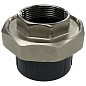 Муфта разборная НПВХ DN 50-1 1/2" PN 16 клеевая с внутренней латунной резьбой черная Aquaviva AQVBBD50F купить в Казани | "Проконсим"