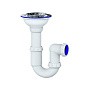 Сифон для мойки Unicorn Y412 без отвода 3 1/2'' х40 чаша из нержавеющей стали