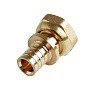 Муфта латунная для PEX труб 16-1/2'' под надвижную гильзу c накидной гайкой MVI SF.624.0404 купить в Казани | "Проконсим"