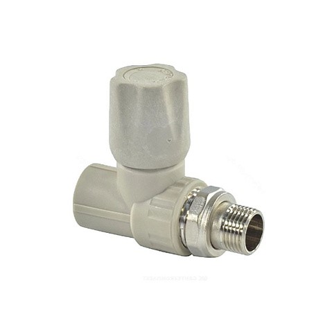 Вентиль для радиатора прямой VALFEX 20 PN 25 G-1/2'' серый купить в Казани | "Проконсим"