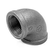 Акция! Угольник чугунный 90 гр. DN 15-80 PN 16 Fittex Plus Ду   Дн 80 3" Ру  соед. (213100020) со склада Проконсим в Казани