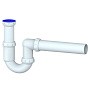Сифон для умывальника Unicorn Y415 40х40 прямой отвод 1 1/2'' х40 преходник 40х32