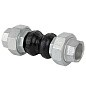 Компенсатор EPDM с оцинкованными чугунными резьбовыми патрубками DN 15 PN 16 Рашворк 505-015-16 купить в Казани | "Проконсим"