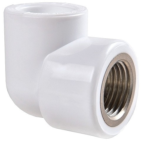 Угольник ПП 25-1/2'' PN 25 белый РВК купить в Казани | "Проконсим"