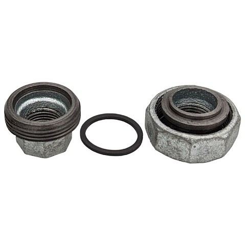 Американка чугунная оцинкованная DN40 PN16 м-м с прокладкой Fittex Plus купить в Казани | "Проконсим"