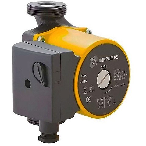 Насос циркуляционный с мокрым ротором IMP PUMPS GHN SOL трехскоростной, резьбовой купить в Казани | "Проконсим" Насос циркуляционный с мокрым ротором IMP PUMPS GHN SOL трехскоростной, резьбовой купить в Казани | "Проконсим"