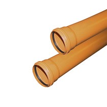  Трубы Valfex DN 110 для наружной канализации рыжие с раструбом  исп. . (930023014) со склада Проконсим в Казани