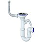 Сифон для мойки Unicorn Y431V, 3 1/2'' х40 без отвода, чаша из нержавеющей стали с отводом для стиральной машины, круглый перелив купить в Казани | "Проконсим"