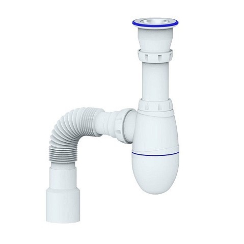 Сифон для мойки Unicorn В220, 40х50 гибкий отвод, 1 1/2'' х40 чаша из нержавеющей стали купить в Казани | "Проконсим"