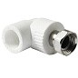Угольник комбинированный ПП 25-3/4'' PN 25 с накидной гайкой белый Pro Aqua PA29214 купить в Казани | "Проконсим"