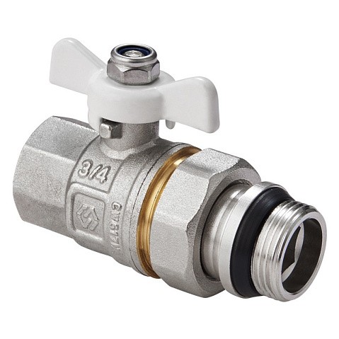 Краны латунные шаровые DN 15-20 PN 40 никелированные бабочка американка MVI BV.521 купить в Казани | "Проконсим" Краны латунные шаровые DN 15-20 PN 40 никелированные бабочка американка MVI BV.521 купить в Казани | "Проконсим"