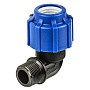 Угольник (отвод) компрессионный PN 16 для ПЭ DN 20-1/2'' обжимное-штуцер