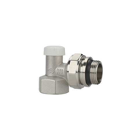 Клапан радиаторный VARMEGA VM10213 DN20 PN10 угловой настроечный G-3/4'' с уплотнением муфта-штуцер купить в Казани | "Проконсим"