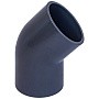 Отвод НПВХ 45гр. DN 200 PN 16 напорный клеевой черный Aquaviva ELW20045